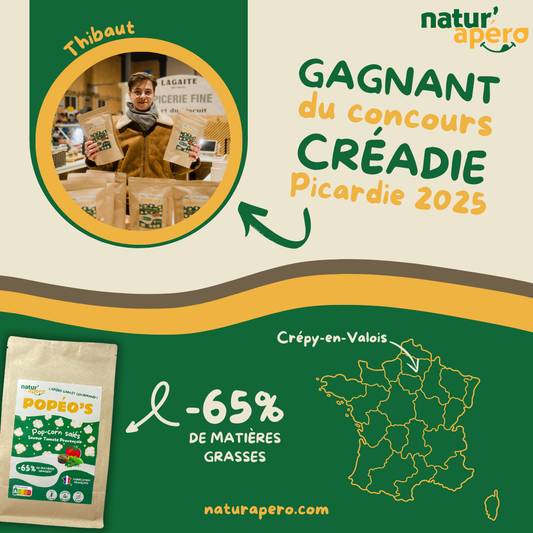 🏆 Natur’Apéro remporte le Prix Créadie Picardie 2025 – Catégorie Jeune Entrepreneur !